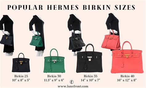 hermes birkin size chart.